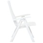 Sillas de jardín reclinables 2 unidades plástico blanco de vidaXL, Sillas de jardín - Ref: Foro24-48760, Precio: 146,79 €, De...