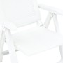 Sillas de jardín reclinables 2 unidades plástico blanco de vidaXL, Sillas de jardín - Ref: Foro24-48760, Precio: 146,79 €, De...