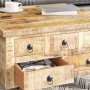 Mesa de centro de madera de mango rugosa 70x70x40 cm en Mesas de centro | Comprar online en Foru.es