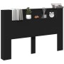 Cabecero de cama con luz LED negro 160x16,5x103,5 cm de vidaXL, Cabeceros y pies de cama - Ref: Foro24-839253, Precio: 103,32...