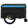 Remolque para bicicleta hierro negro y azul 45 kg de vidaXL, Remolques para bicicletas - Ref: Foro24-94114, Precio: 110,00 €,...
