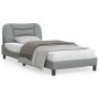 Estructura de cama con cabecero de tela gris claro 80x200 cm de vidaXL, Camas y somieres - Ref: Foro24-3207730, Precio: 143,8...