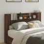 Bed headboard with LED light in brown oak 160x16.5x103.5 cm by vidaXL, Headboards and footboards - Ref: Foro24-839258, Price:...
