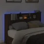 Braunes Eichenholz-Kopfteil mit LED-Licht 160x16,5x103,5 cm. von vidaXL, Kopf- und Fußteile - Ref: Foro24-839258, Preis: 105,...