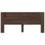 Cabecero de cama con luz LED marrón roble 220x16,5x103,5 cm de vidaXL, Cabeceros y pies de cama - Ref: Foro24-839279, Precio:...