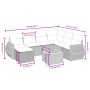 Set de sofás de jardín 8 pzas y cojines ratán sintético gris de vidaXL, Conjuntos de jardín - Ref: Foro24-3265078, Precio: 48...