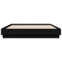 Estructura de cama madera de ingeniería negra 150x200 cm de vidaXL, Camas y somieres - Ref: Foro24-3209850, Precio: 140,41 €,...
