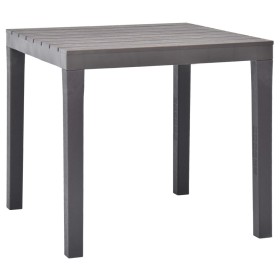 Mesa de jardín de plástico color moca 78x78x72 cm de vidaXL, Mesas de jardín - Ref: Foro24-48785, Precio: 111,47 €, Descuento: %