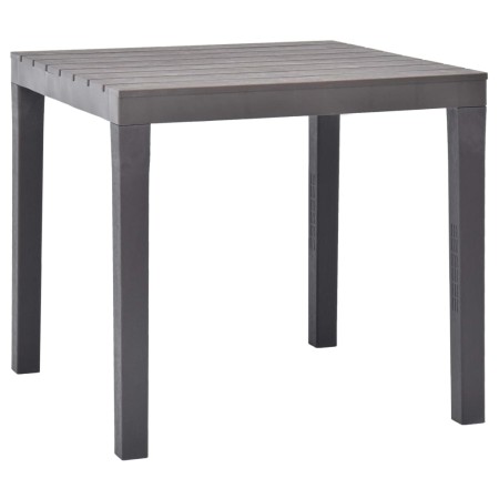 Mesa de jardín de plástico color moca 78x78x72 cm de vidaXL, Mesas de jardín - Ref: Foro24-48785, Precio: 111,47 €, Descuento: %
