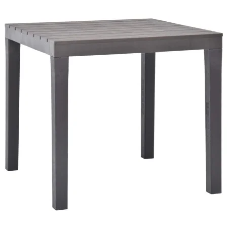 Mocha plastic garden table 78x78x72 cm by vidaXL, Garden tables - Ref: Foro24-48785, Price: 114,18 €, Discount: %