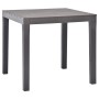 Mesa de jardín de plástico color moca 78x78x72 cm de vidaXL, Mesas de jardín - Ref: Foro24-48785, Precio: 111,47 €, Descuento: %
