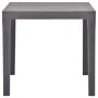 Mocha plastic garden table 78x78x72 cm by vidaXL, Garden tables - Ref: Foro24-48785, Price: 114,18 €, Discount: %
