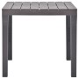 Mesa de jardín de plástico color moca 78x78x72 cm de vidaXL, Mesas de jardín - Ref: Foro24-48785, Precio: 111,47 €, Descuento: %