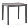 Mesa de jardín de plástico color moca 78x78x72 cm de vidaXL, Mesas de jardín - Ref: Foro24-48785, Precio: 111,47 €, Descuento: %