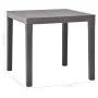 Mocha plastic garden table 78x78x72 cm by vidaXL, Garden tables - Ref: Foro24-48785, Price: 114,18 €, Discount: %