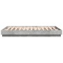 Estructura de cama madera de ingeniería gris hormigón 150x200cm de vidaXL, Camas y somieres - Ref: Foro24-3209852, Precio: 12...