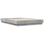 Engineered wood bed frame in concrete gray, 150x200cm. by vidaXL, Beds and slatted bases - Ref: Foro24-3209852, Price: 127,28...