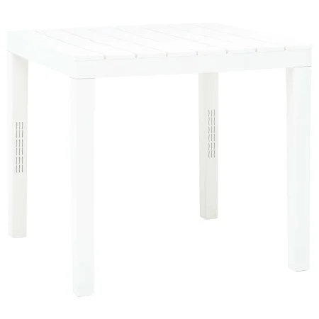 Mesa de jardín de plástico blanco 78x78x72 cm de vidaXL, Mesas de jardín - Ref: Foro24-48783, Precio: 87,76 €, Descuento: %