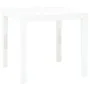 Mesa de jardín de plástico blanco 78x78x72 cm de vidaXL, Mesas de jardín - Ref: Foro24-48783, Precio: 87,76 €, Descuento: %
