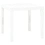 Mesa de jardín de plástico blanco 78x78x72 cm de vidaXL, Mesas de jardín - Ref: Foro24-48783, Precio: 86,12 €, Descuento: %
