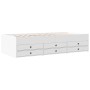 Tumbona con cajones madera de ingeniería blanco 90x190 cm de vidaXL, Camas y somieres - Ref: Foro24-3280881, Precio: 230,70 €...