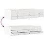 Tumbona con cajones madera de ingeniería blanco 90x190 cm de vidaXL, Camas y somieres - Ref: Foro24-3280881, Precio: 226,84 €...