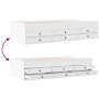 Tumbona con cajones madera de ingeniería blanco 90x190 cm de vidaXL, Camas y somieres - Ref: Foro24-3280881, Precio: 230,70 €...