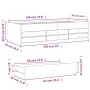 Tumbona con cajones madera de ingeniería blanco 90x190 cm de vidaXL, Camas y somieres - Ref: Foro24-3280881, Precio: 226,84 €...