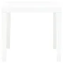 Mesa de jardín de plástico blanco 78x78x72 cm de vidaXL, Mesas de jardín - Ref: Foro24-48783, Precio: 87,76 €, Descuento: %