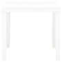 Mesa de jardín de plástico blanco 78x78x72 cm de vidaXL, Mesas de jardín - Ref: Foro24-48783, Precio: 86,12 €, Descuento: %