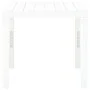 Mesa de jardín de plástico blanco 78x78x72 cm de vidaXL, Mesas de jardín - Ref: Foro24-48783, Precio: 87,76 €, Descuento: %