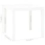 Mesa de jardín de plástico blanco 78x78x72 cm de vidaXL, Mesas de jardín - Ref: Foro24-48783, Precio: 87,76 €, Descuento: %
