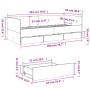 Tumbona con cajones madera ingeniería roble Sonoma 90x200 cm de vidaXL, Camas y somieres - Ref: Foro24-3280820, Precio: 197,3...