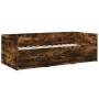 Tumbona con cajones madera ingeniería roble ahumado 75x190 cm de vidaXL, Camas y somieres - Ref: Foro24-3280836, Precio: 148,...