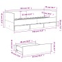 Tumbona con cajones madera ingeniería roble ahumado 75x190 cm de vidaXL, Camas y somieres - Ref: Foro24-3280836, Precio: 148,...