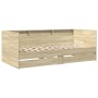 Tumbona con cajones madera ingeniería roble Sonoma 90x190 cm de vidaXL, Camas y somieres - Ref: Foro24-3280855, Precio: 190,1...