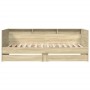 Tumbona con cajones madera ingeniería roble Sonoma 90x190 cm de vidaXL, Camas y somieres - Ref: Foro24-3280855, Precio: 190,1...
