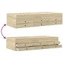 Tumbona con cajones madera ingeniería roble Sonoma 100x200 cm de vidaXL, Camas y somieres - Ref: Foro24-3280869, Precio: 175,...