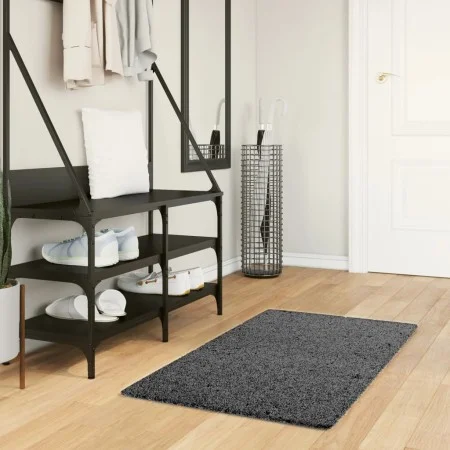 Alfombra de pelo corto OVIEDO gris antracita 60x110 cm de vidaXL, Alfombras - Ref: Foro24-375462, Precio: 24,54 €, Descuento: %