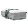 Estructura de cama madera de ingeniería gris Sonoma 100x200 cm de vidaXL, Camas y somieres - Ref: Foro24-3209721, Precio: 120...