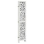 Biombo separador de 5 paneles madera maciza Paulownia blanco de vidaXL, Divisores de ambientes - Ref: Foro24-358743, Precio: ...