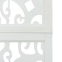 Biombo separador de 5 paneles madera maciza Paulownia blanco de vidaXL, Divisores de ambientes - Ref: Foro24-358743, Precio: ...