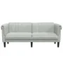 Zweiplätziges Sofa aus hellgrauem Samt von vidaXL, Sofas - Ref: Foro24-372575, Preis: 247,76 €, Rabatt: %