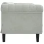 Sofá de 2 plazas terciopelo gris claro by vidaXL, Sofas - Ref: Foro24-372575, Price: 247,76 €, Discount: %