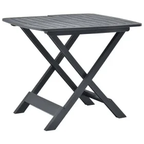 Anthracite gray plastic folding garden table 79x72x70 cm by vidaXL, Garden tables - Ref: Foro24-48792, Price: 82,29 €, Discou...