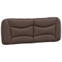 Estructura cama con luces LED cuero sintético marrón 140x200 cm de vidaXL, Camas y somieres - Ref: Foro24-3213936, Precio: 26...