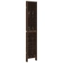 Biombo separador de 4 paneles madera paulownia marrón oscuro de vidaXL, Divisores de ambientes - Ref: Foro24-358659, Precio: ...