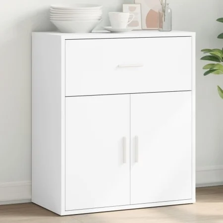 Aparador de madera de ingeniería blanco 60x31x70 cm de vidaXL, Aparadores - Ref: Foro24-840464, Precio: 72,60 €, Descuento: %