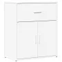 Aparador de madera de ingeniería blanco 60x31x70 cm de vidaXL, Aparadores - Ref: Foro24-840464, Precio: 72,60 €, Descuento: %