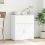 Aparador de madera de ingeniería blanco 60x31x70 cm de vidaXL, Aparadores - Ref: Foro24-840464, Precio: 72,60 €, Descuento: %